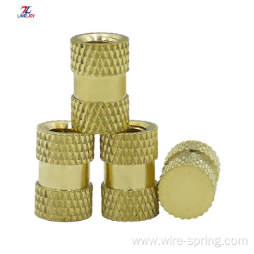 Custom Round plastic M8Brass knurled cap nut